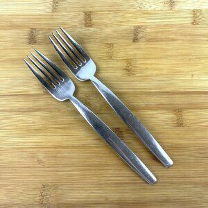 Oneida Leda 18/10 Stainless Steel Forks Set of 2 Replacement Flatware